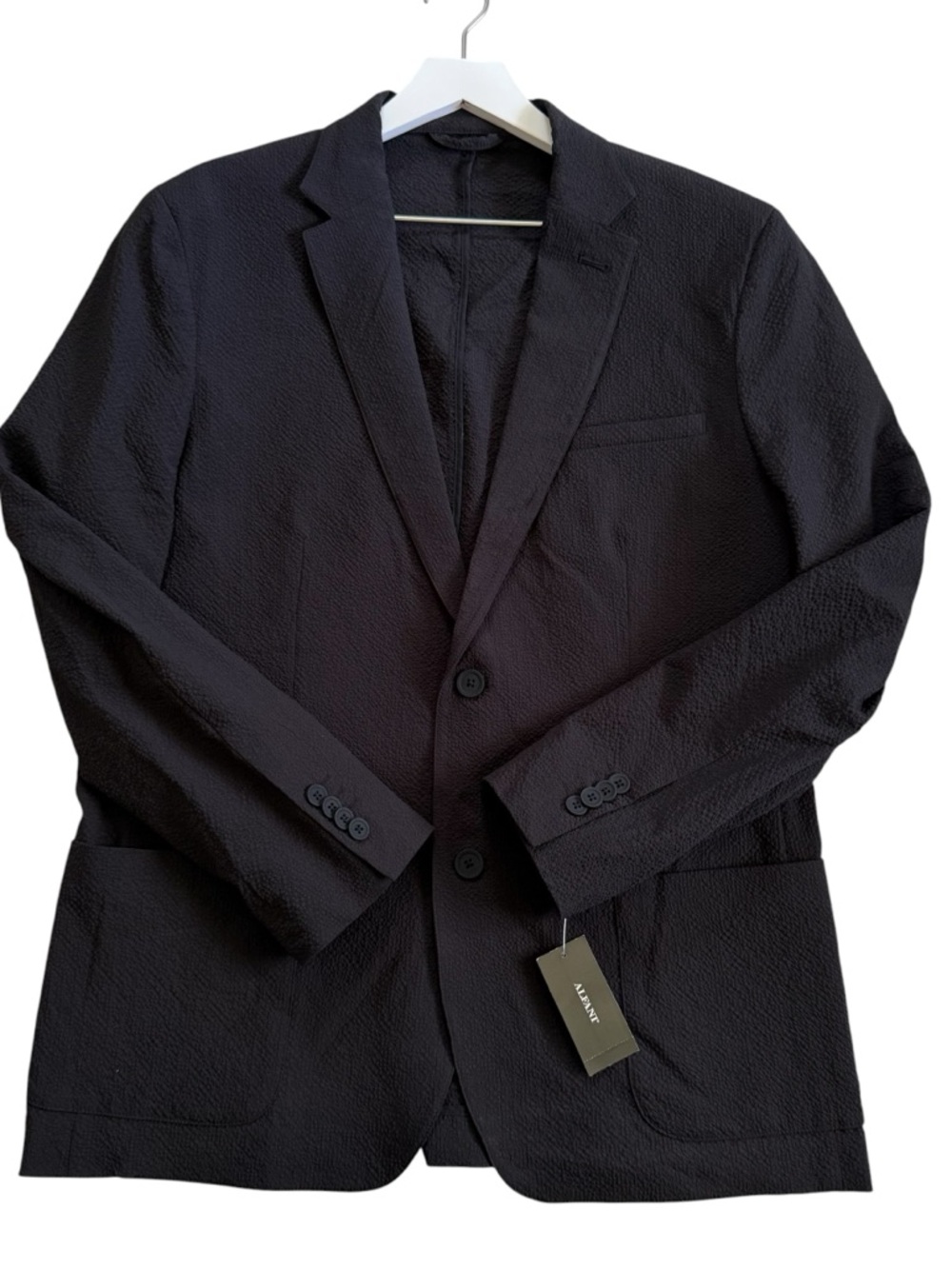 NWT $140🔥 Alfani Deep Black Career Professional Blazer Jacket Women’s Size Large